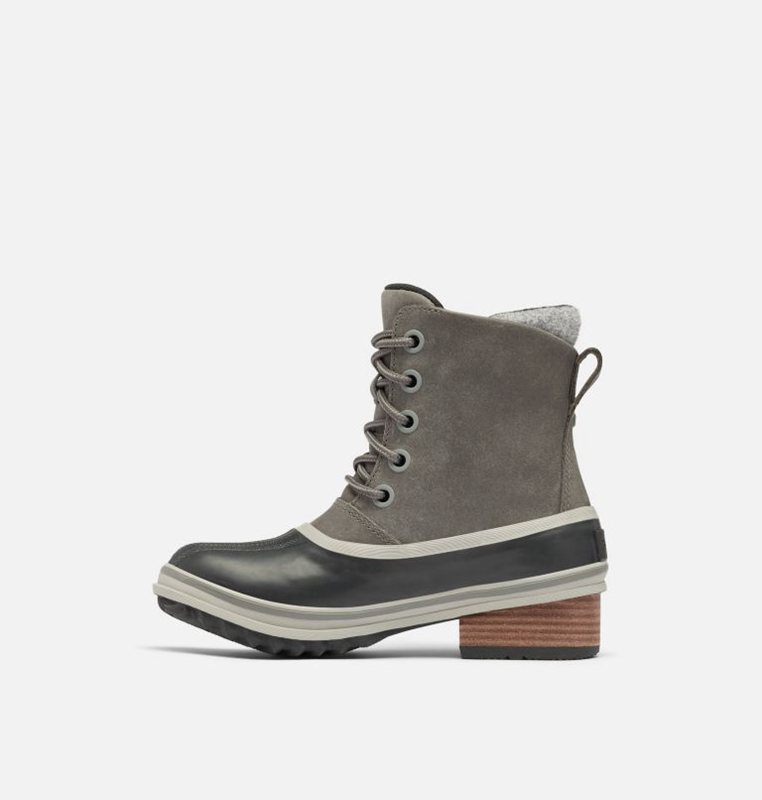 Sorel Kadın Slimpack™ Iii Lace Duck Mid - Yağmur Bot Gri/Siyah - 027-UHYEXW